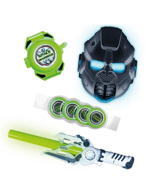 Set Space Warrior – Casque, Sabre et Pistolet Laser