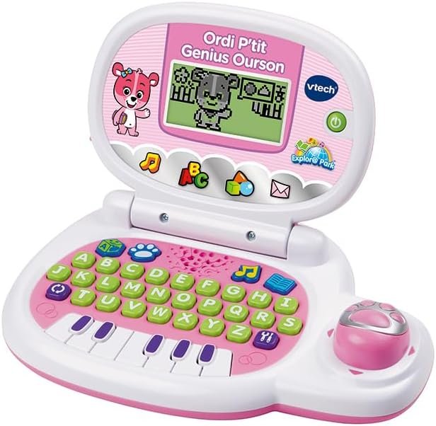 VTech Ordi P’tit Genius Ourson – Ordinateur Éducatif Interactif pour Enfant