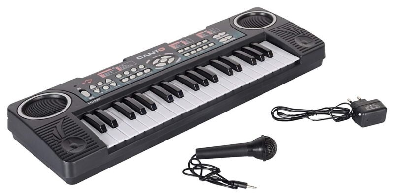 Piano Électronique 44 Touches avec Microphone – Music Workstation