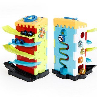 Circuit Multi-Play Racetrack Activity House – Jeu éducatif de course et d’activités – 3+ ans