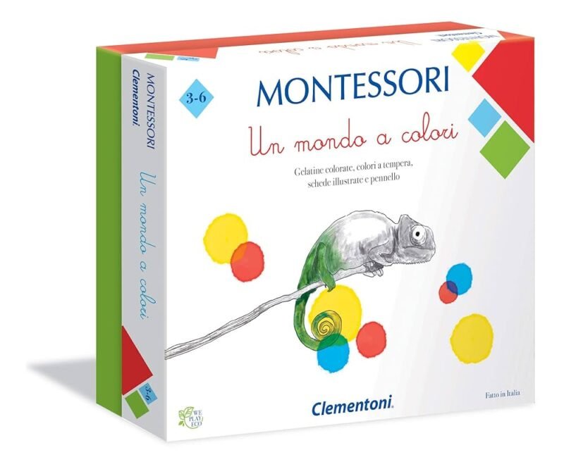 Jeu éducatif Montessori – Découverte des couleurs (Clementoni, Un monde tout en couleurs)