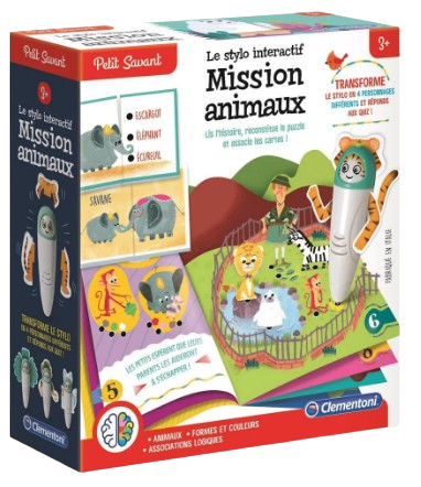 Mission Animaux – Puzzle interactif avec cartes et stylo électronique
