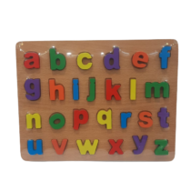 Puzzle éducatif en bois – Alphabet avec illustrations et phonétique