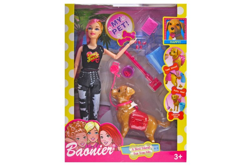 Poupée Baonier avec son chien – Coffret My Pet