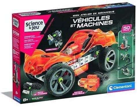 Clementoni – Mon Atelier de Mécanique : Véhicules et Machines (STEM)