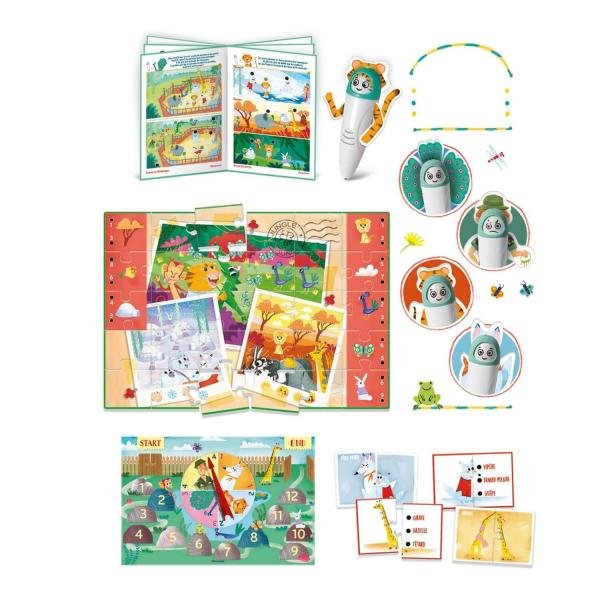 Mission Animaux – Puzzle interactif avec cartes et stylo électronique