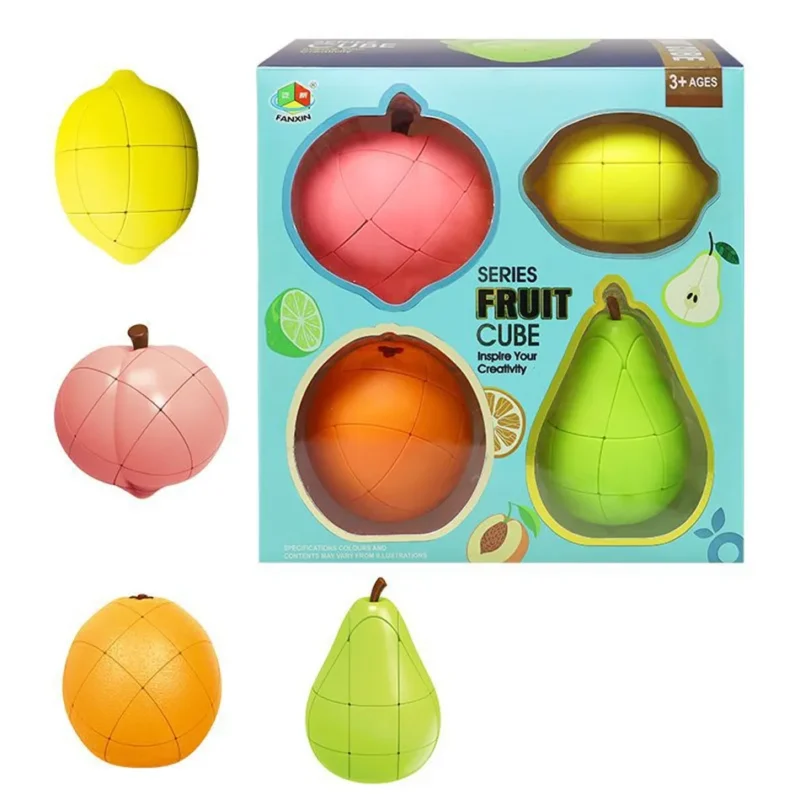 Fruit Cube Puzzle – Jeu Casse-tête en Forme de Fruits
