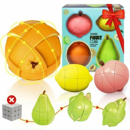 Fruit Cube Puzzle – Jeu Casse-tête en Forme de Fruits