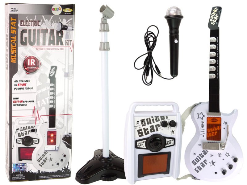 Kit Guitare Électrique Jouet – Guitar Star avec Micro et Haut-parleur