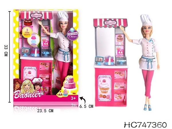 Poupée Baonier Boulangerie – Set Pâtissière