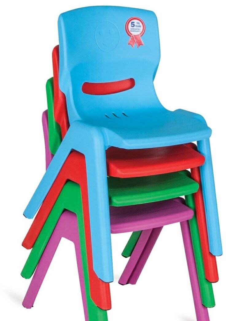 Chaise Enfant Empilable Colorée – Pilsan Happy Chair