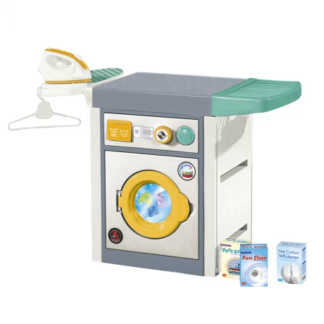 Mini Machine à Laver Électrique pour Enfants avec Fer et Accessoires