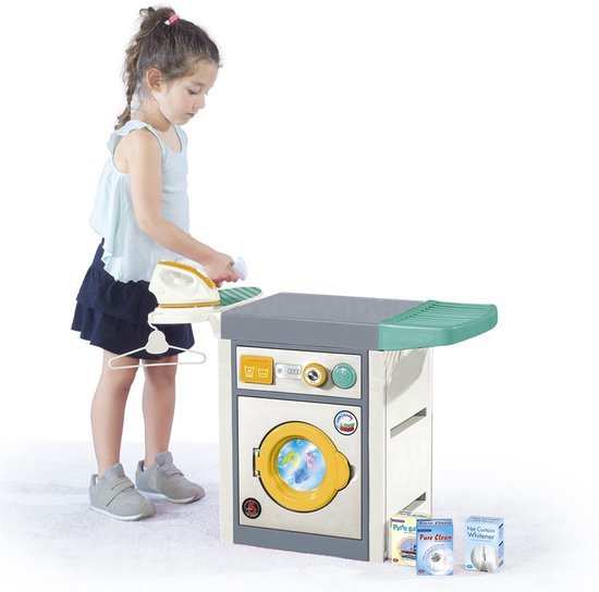Mini Machine à Laver Électrique pour Enfants avec Fer et Accessoires