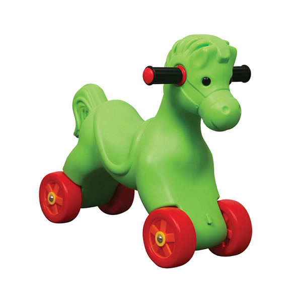 Cheval à roulettes et à bascule 2 en 1 pour enfants