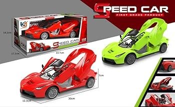Voiture de sport miniature avec portes ouvrantes – Modèle de collection pour enfants