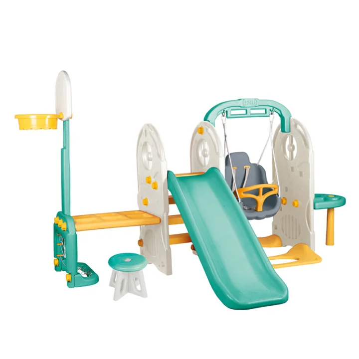 Aire de jeux multifonction avec toboggan et balançoire – Dolu Play Center 6 en 1