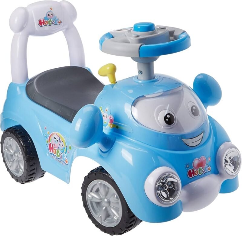 Voiture Porteur Bébé – Modèle Sourire Bleu