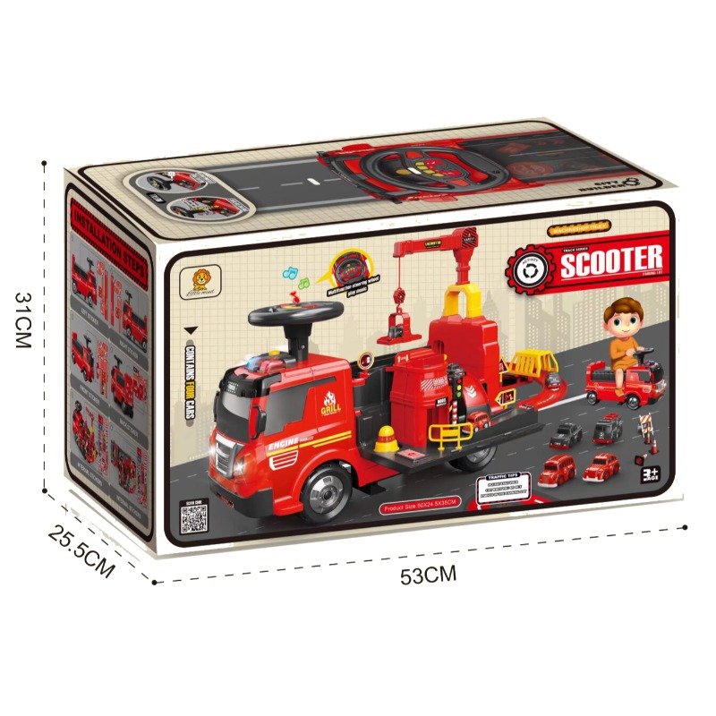Camion Pompier Porteur Multifonction – 3 en 1