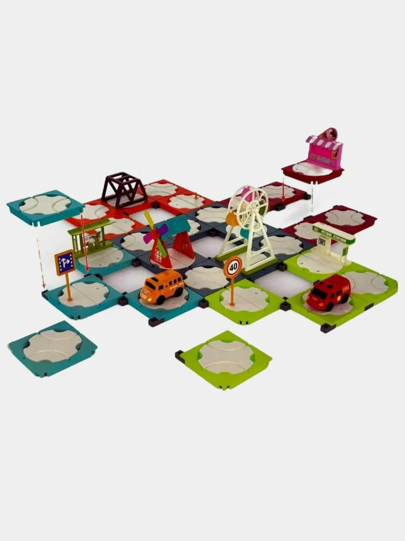 Set de Jeu “Mini Ville” – Circuit Urbain Interactif