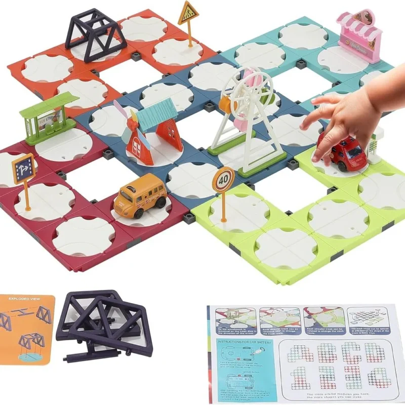 Set de Jeu “Mini Ville” – Circuit Urbain Interactif