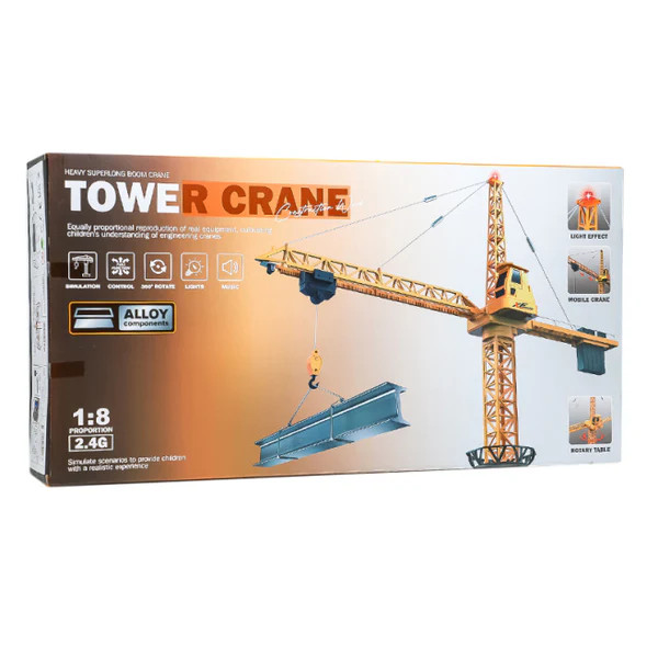 Grue de Chantier Télécommandée – Grande Taille 1:8