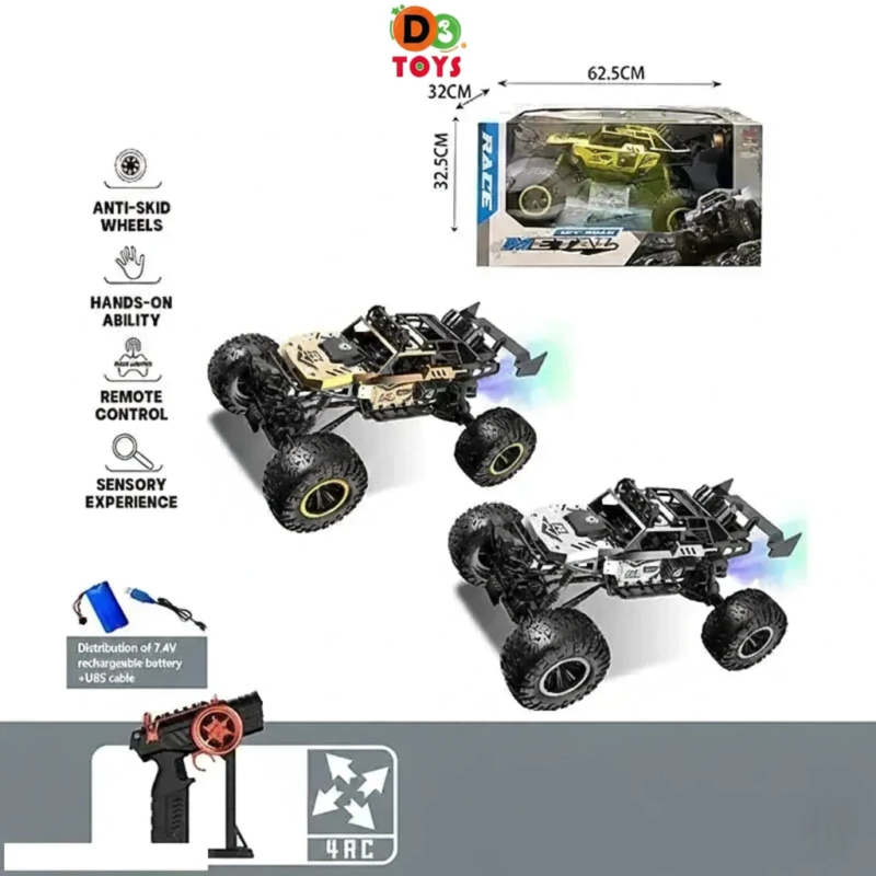 Rave X4 – Voiture RC Tout-Terrain 4x4 Rechargeable