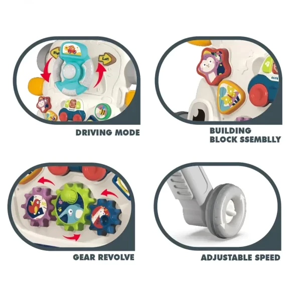 Activity Walker 5-en-1 – Trotteur Évolutif & Centre d’Activités Bébé