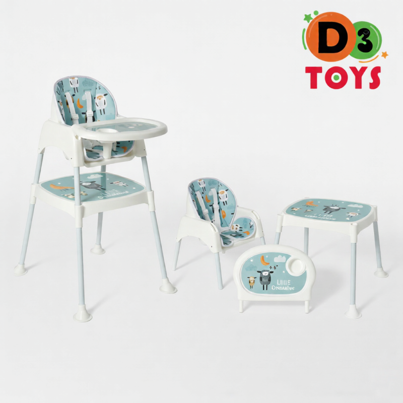 Chaise haute bébé évolutive 3 en 1 – Chaise repas, chaise enfant et table