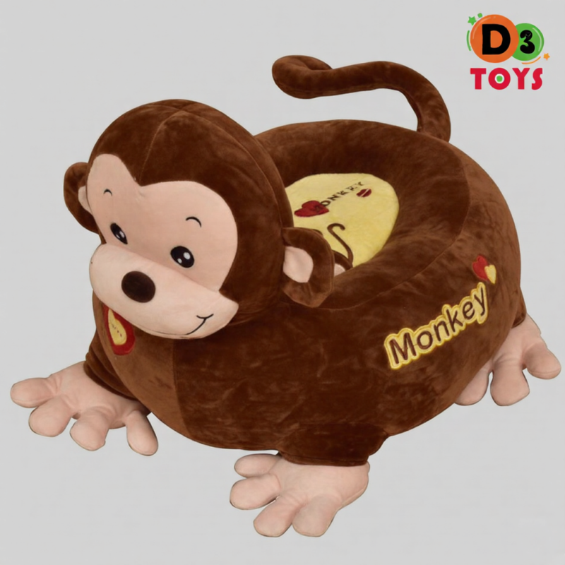 Fauteuil bébé en peluche – Canapé enfant en forme de singe