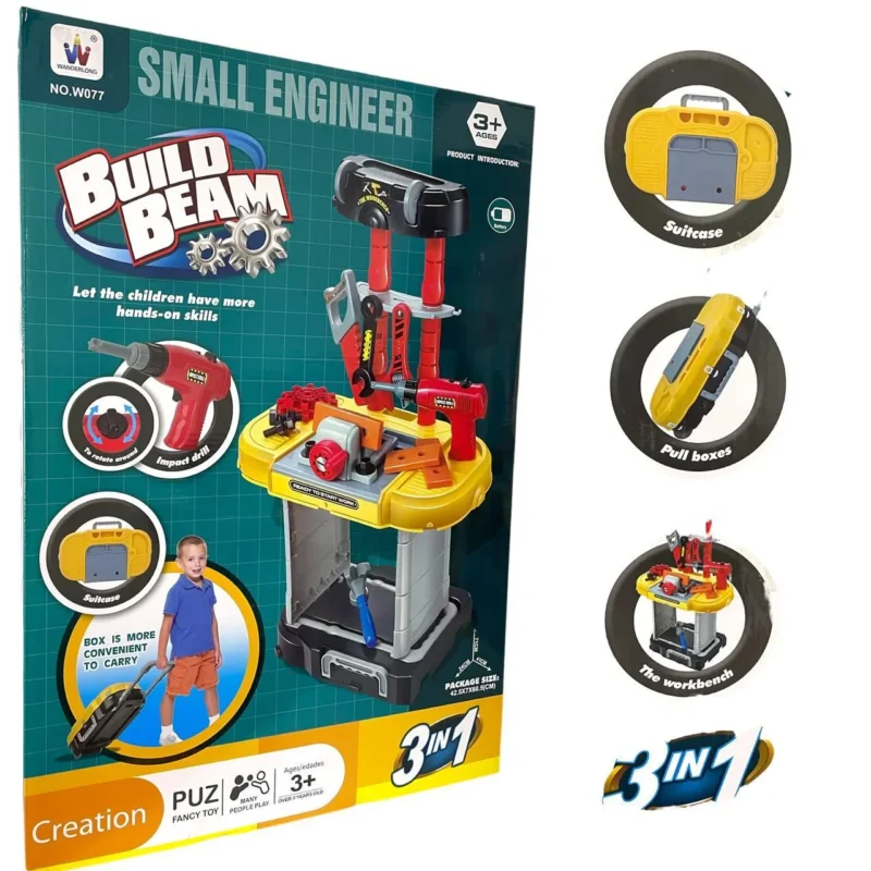Établi de Bricolage Enfant – Small Engineer – 38 Pièces
