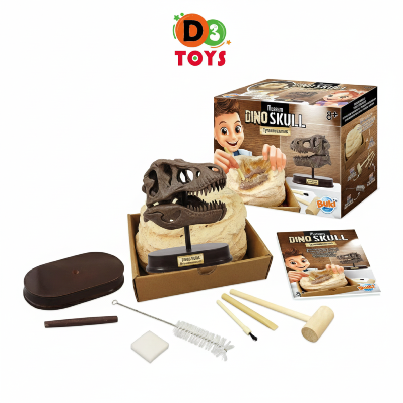 Kit d’Excavation Crâne de Tyrannosaure – Dino Skull Museum