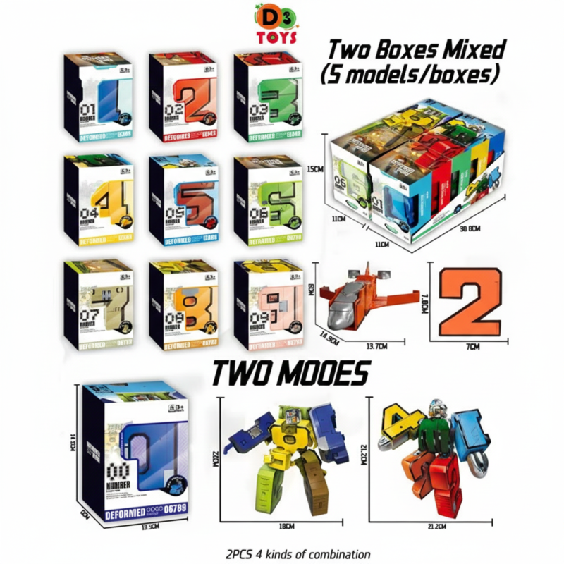Robot Numérique Transformable – Number Bot 2 Modes