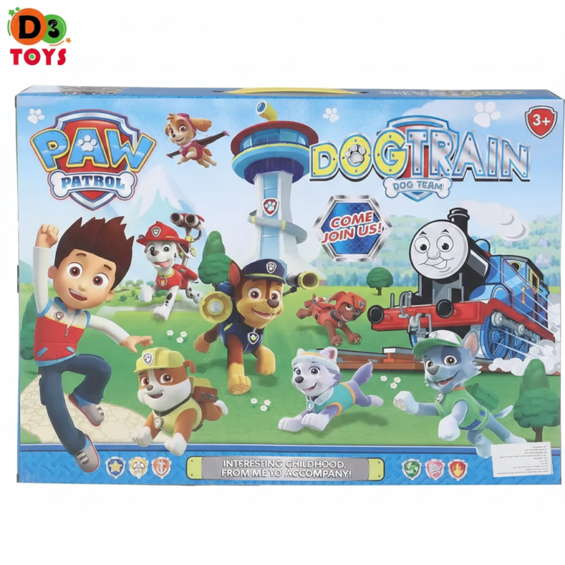 Train Aventure Dog Train – Coffret Jouet avec Figurines et Décors