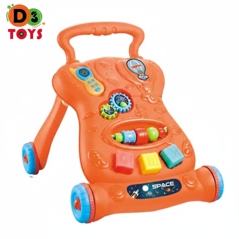 Trotteur Bébé Évolutif avec Panneau d’Activités Interactif