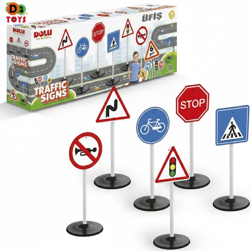 Panneaux de Signalisation Routière – Set de 6 Pièces (Dolu)