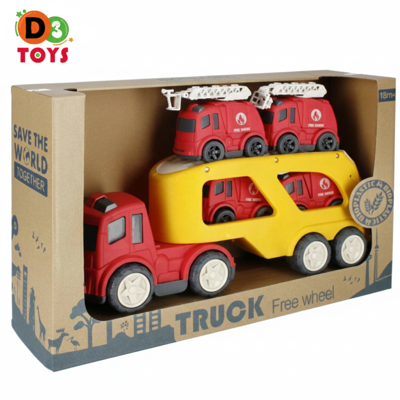 Camion Transporteur avec Véhicules de Pompiers – Free Wheel