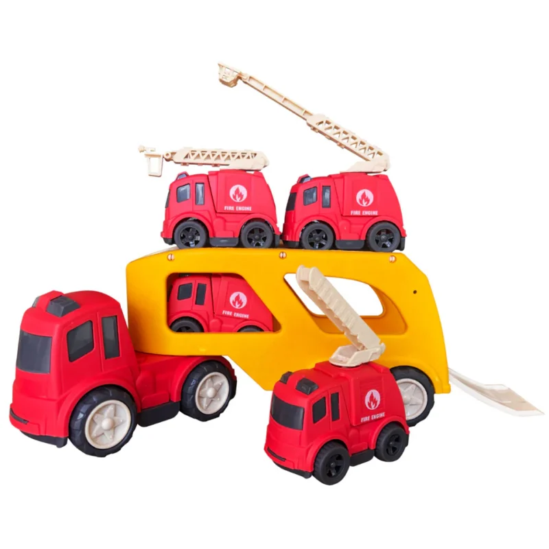 Camion Transporteur avec Véhicules de Pompiers – Free Wheel