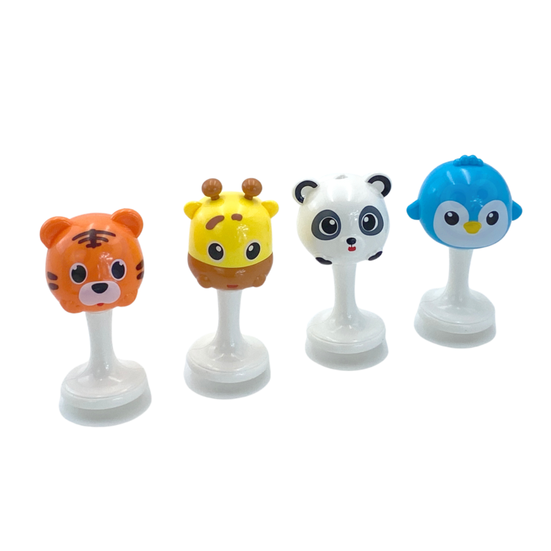 Lot de Hochets Bébé Animaux – Jouets d’Éveil Sensoriel