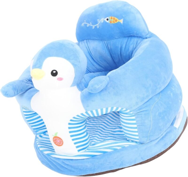 Fauteuil bébé en peluche – Siège doux et confortable en forme de pingouin