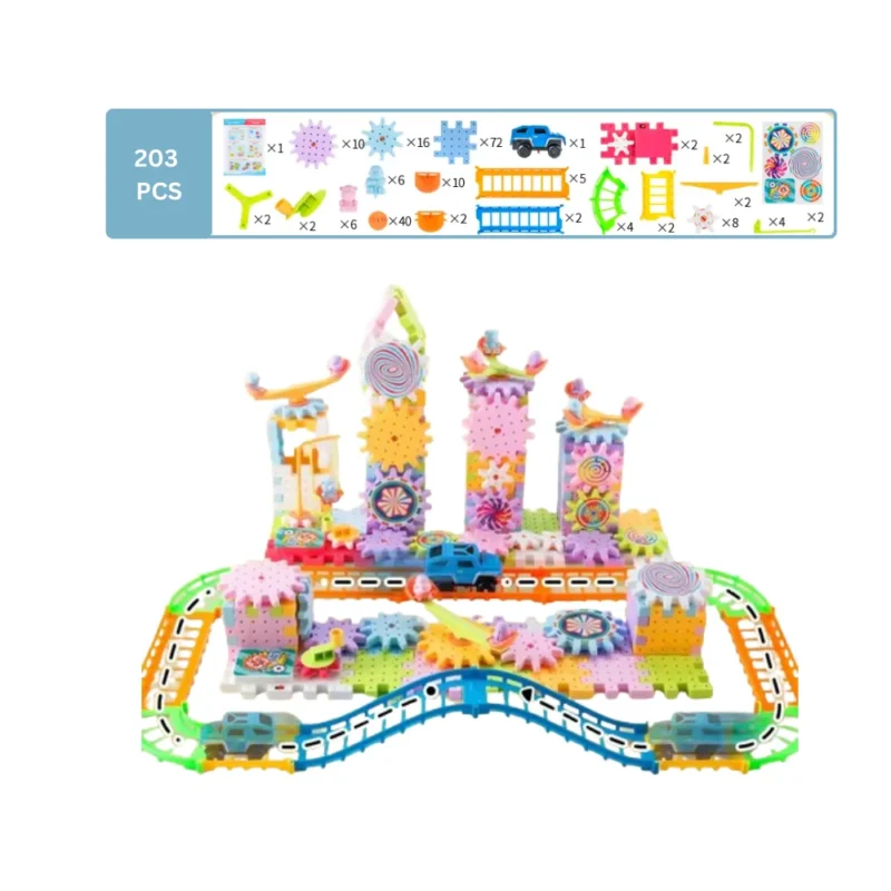 Jeu de Construction Mécanique – Château Magique Coloré