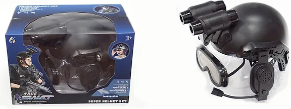 Casque Tactique Enfant avec Jumelles et Micro – Super Helmet Set