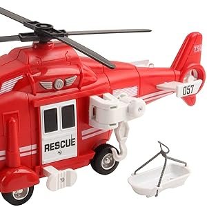 Hélicoptère de Secours Enfant – City Rescue 1:16 avec Accessoires