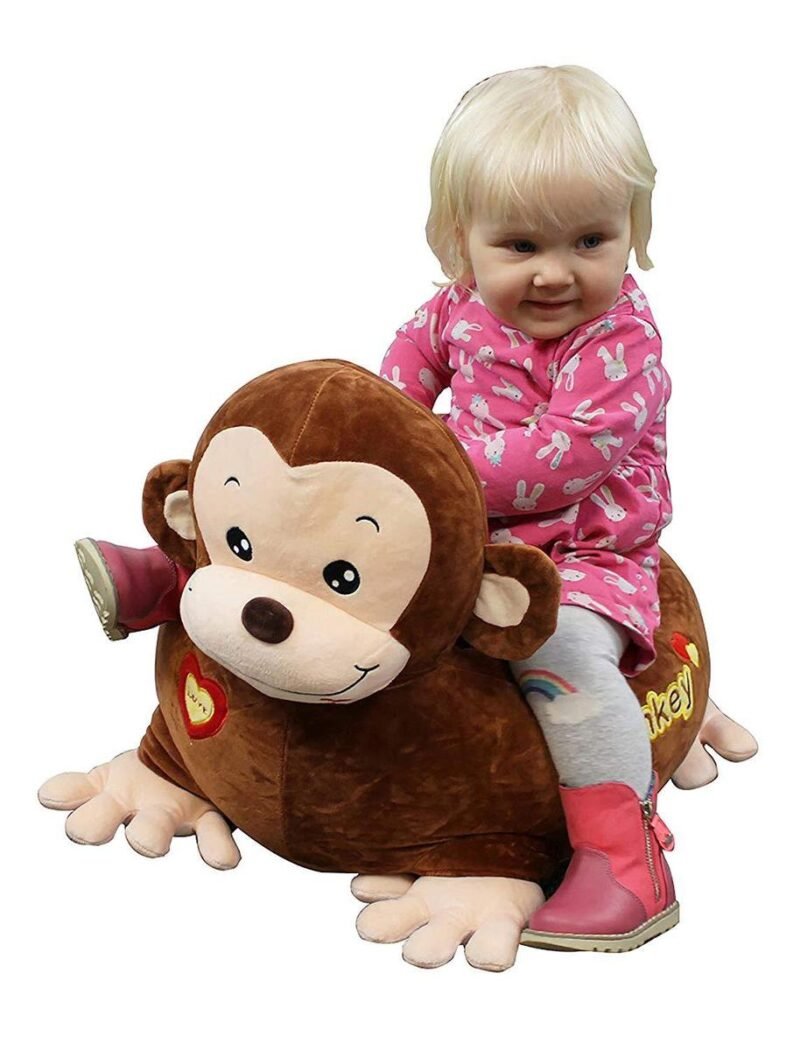 Fauteuil bébé en peluche – Canapé enfant en forme de singe
