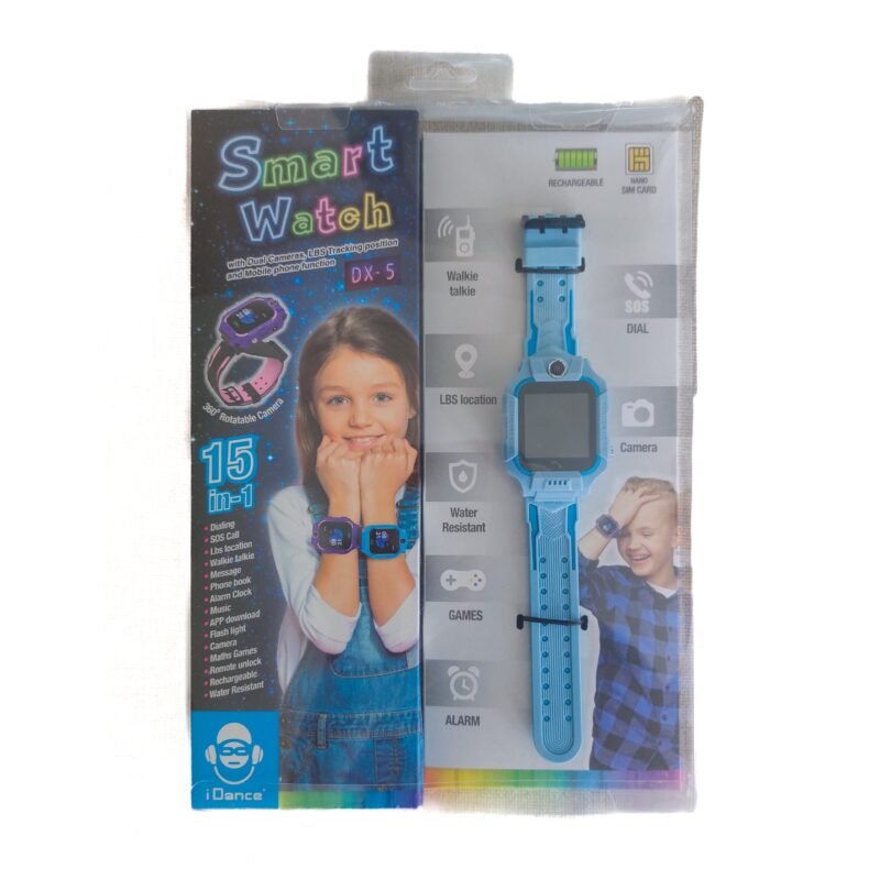 Montre Connectée Enfant DX-5 – Smart Watch GPS & SOS 15-en-1