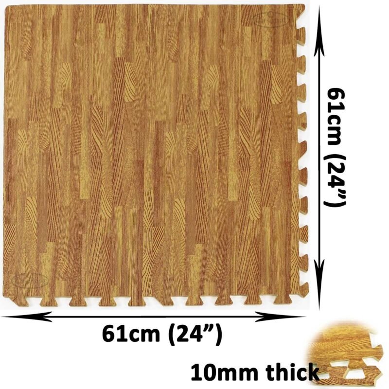 Tapis Puzzle en Mousse EVA Imitation Bois