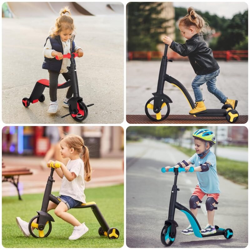 Trottinette & Draisienne 3-en-1 Évolutive Multi-Âges