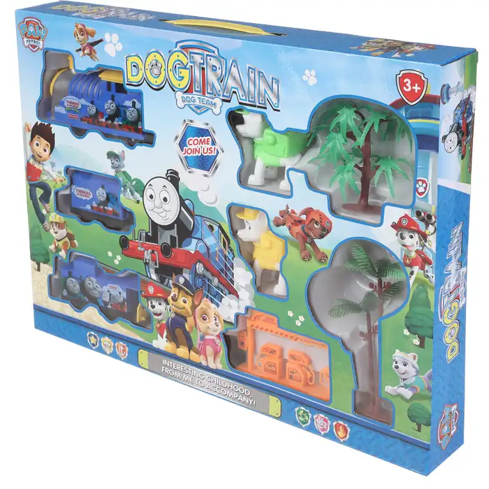 Train Aventure Dog Train – Coffret Jouet avec Figurines et Décors