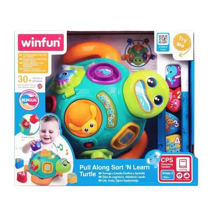 Tortue Éducative à Tirer Bilingue Winfun – Sort & Learn Turtle