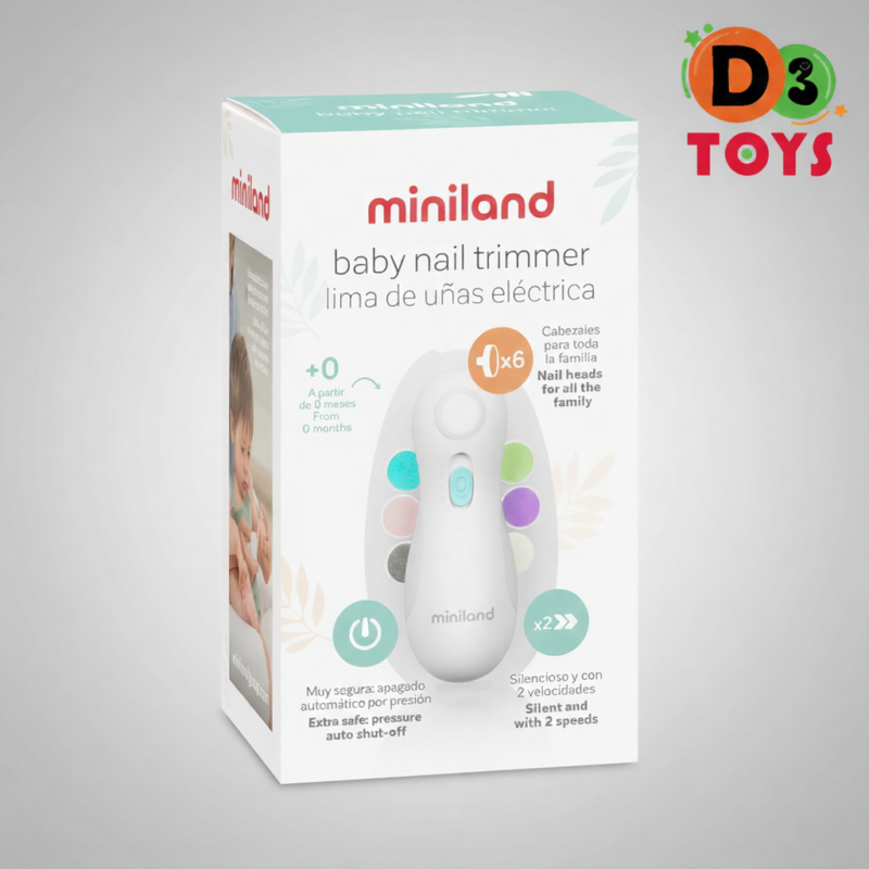 Miniland Baby Nail Trimmer – Lime à Ongles Électrique pour Bébé