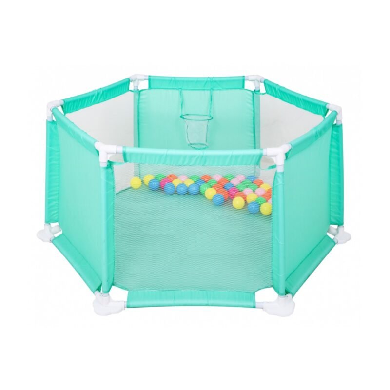 Parc de Jeu pour Bébé avec Filets de Sécurité et Balles Colorées